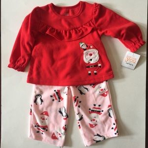Carter’s Christmas Pajamas Girls Size 12mo New